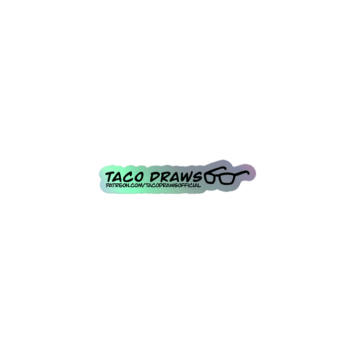 TacoDraws Logo Holo Sticker product image (1)