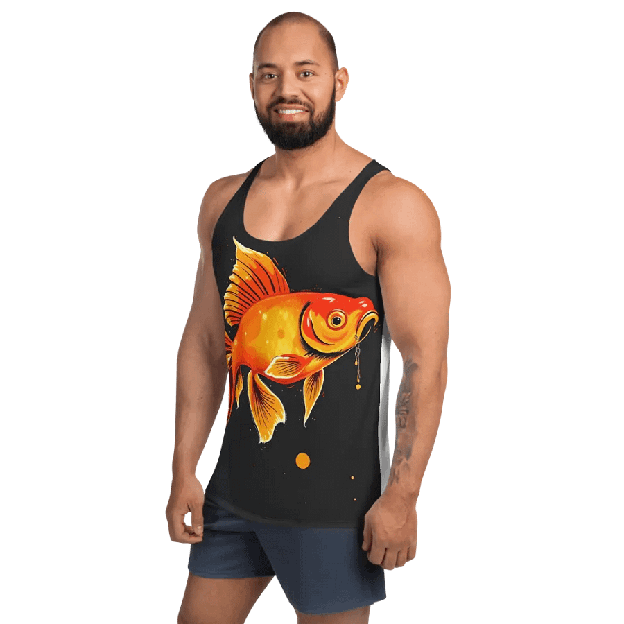 Flowing Fins All-Over Tank Top unisex product image (2)