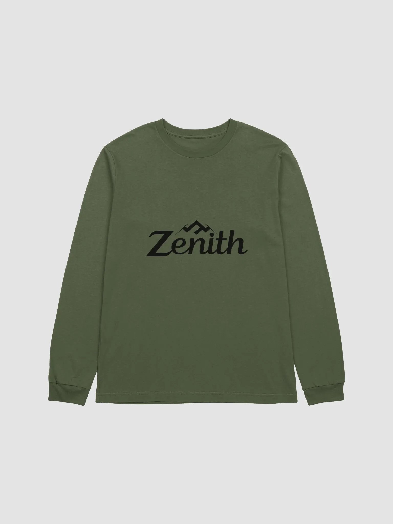 Zenith Unisex Supersoft Long Sleeve T-Shirt with Mountain Peak Design product image (1)