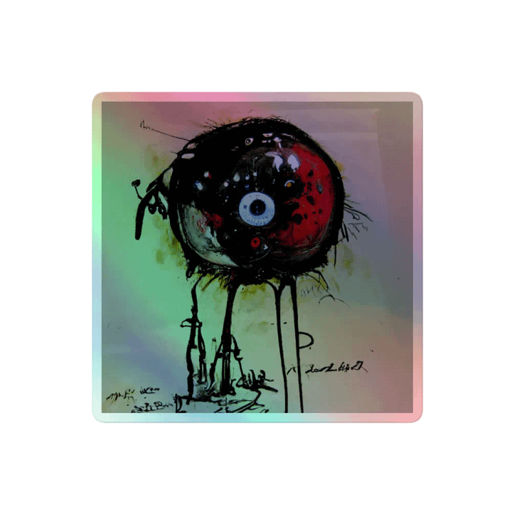 Surreal Eye Creature Holographic Sticker Sheet product image (2)