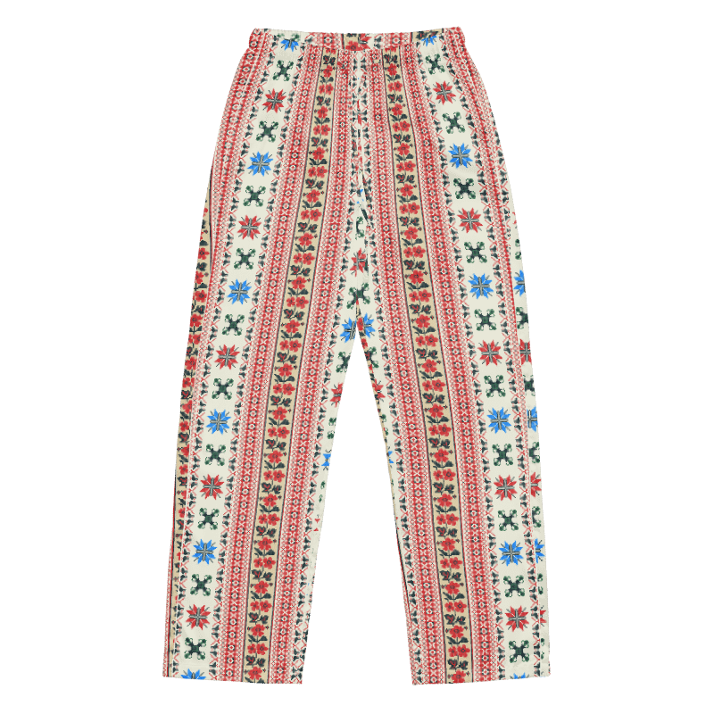 Neutral Palestinian Tatreez Women's Lounge Pants