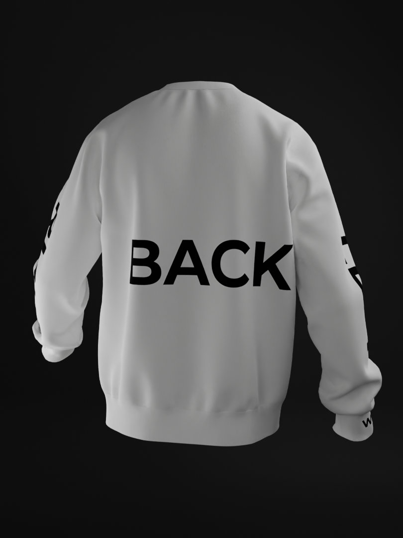 sweatshirt with waist rib Mockup Walking and 360 Animation product image (3)