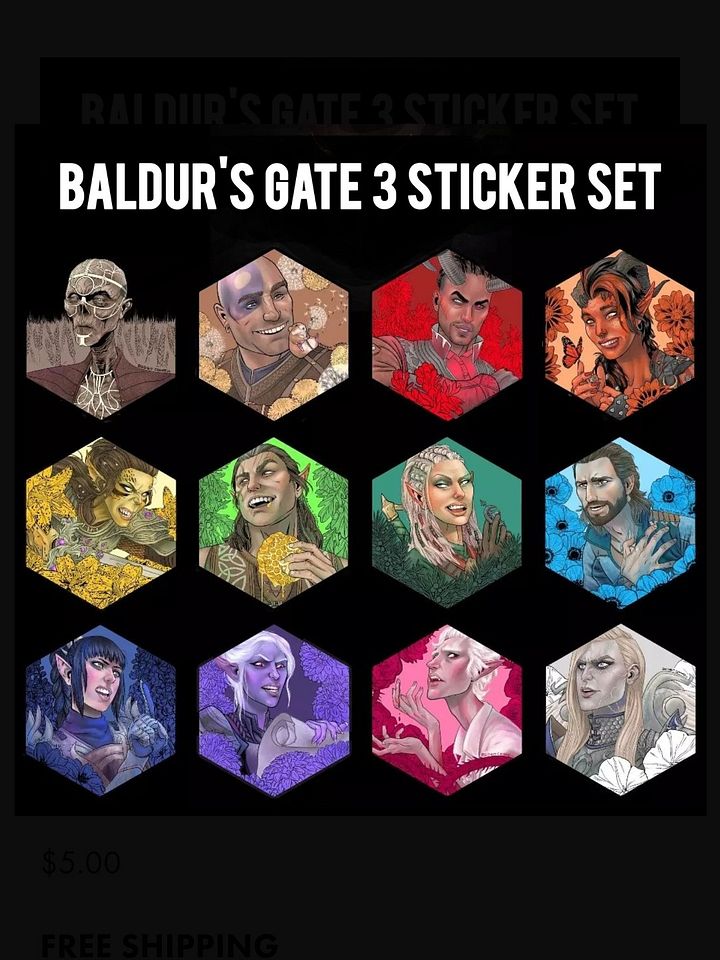 Baldur's Gate Stickers product image (1)