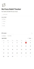 No Fuss Habit Tracker | FREE Notion Template product image (1)
