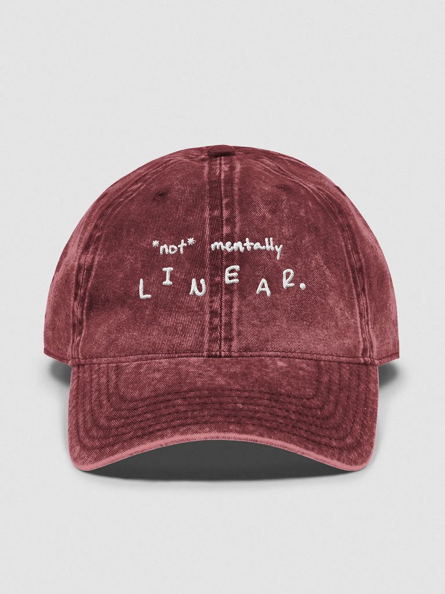 *not* mentally linear Vintage Denim Dad Hat product image (1)