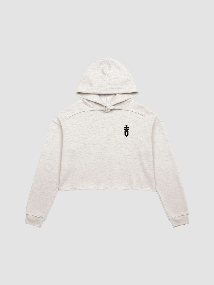 Crop Top Hoodie (Black Logo) product image (1)