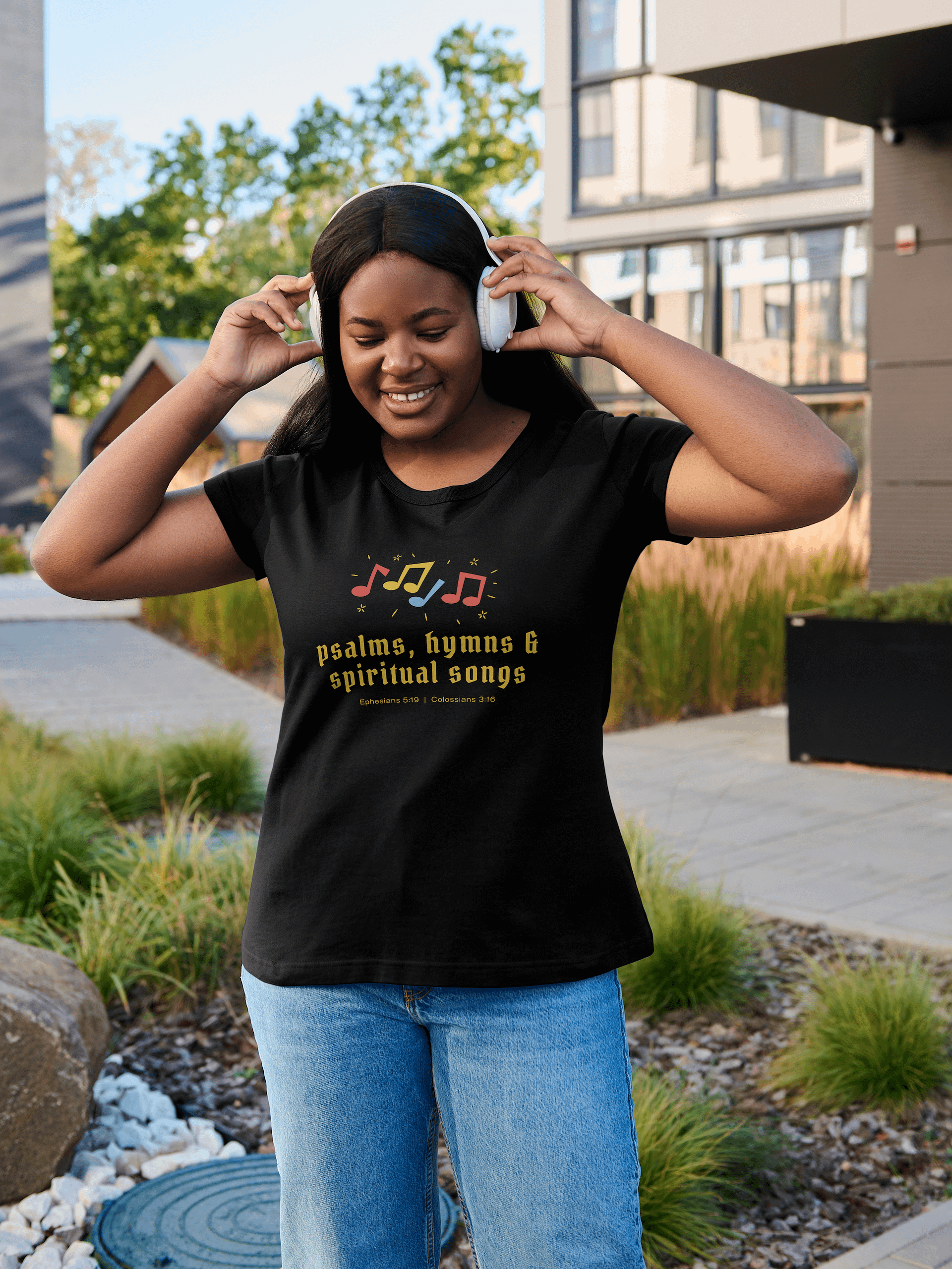 Psalms, Hymns and Spiritual Songs (Ephesians 5:9, Colossians 3:16) T-shirt product image (1)