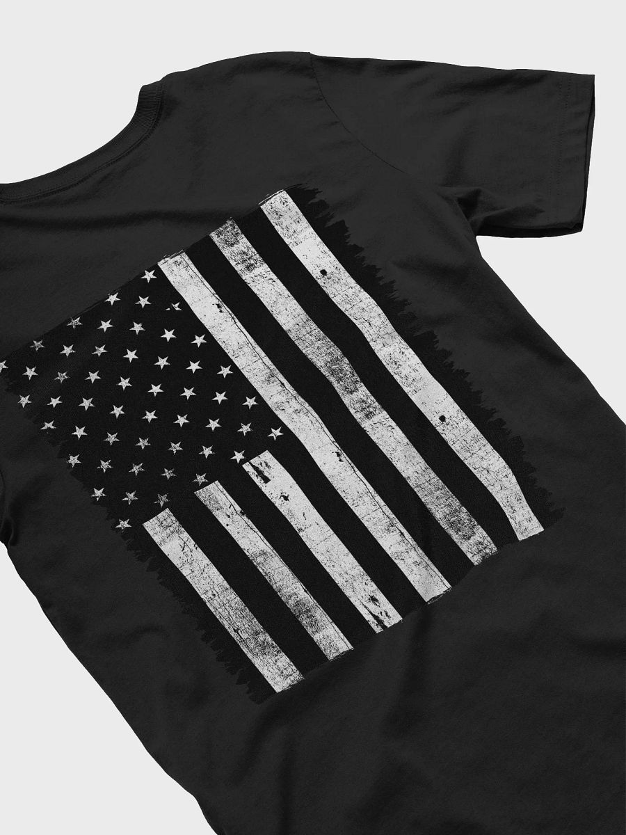 Savage Strength Tee - Black/White Flag product image (4)