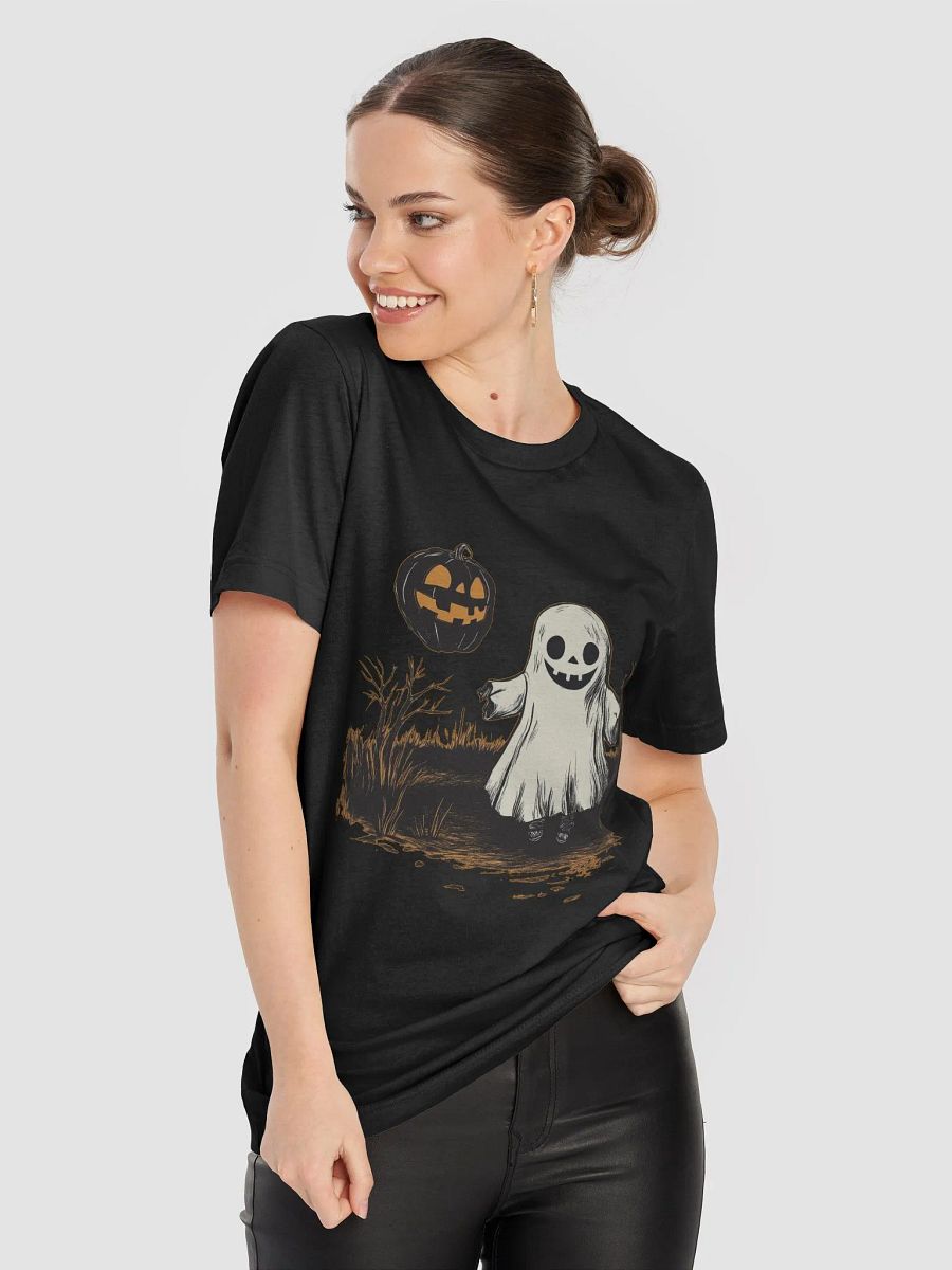 Spooky Ghost (Black/White) (T-Shirt) product image (8)