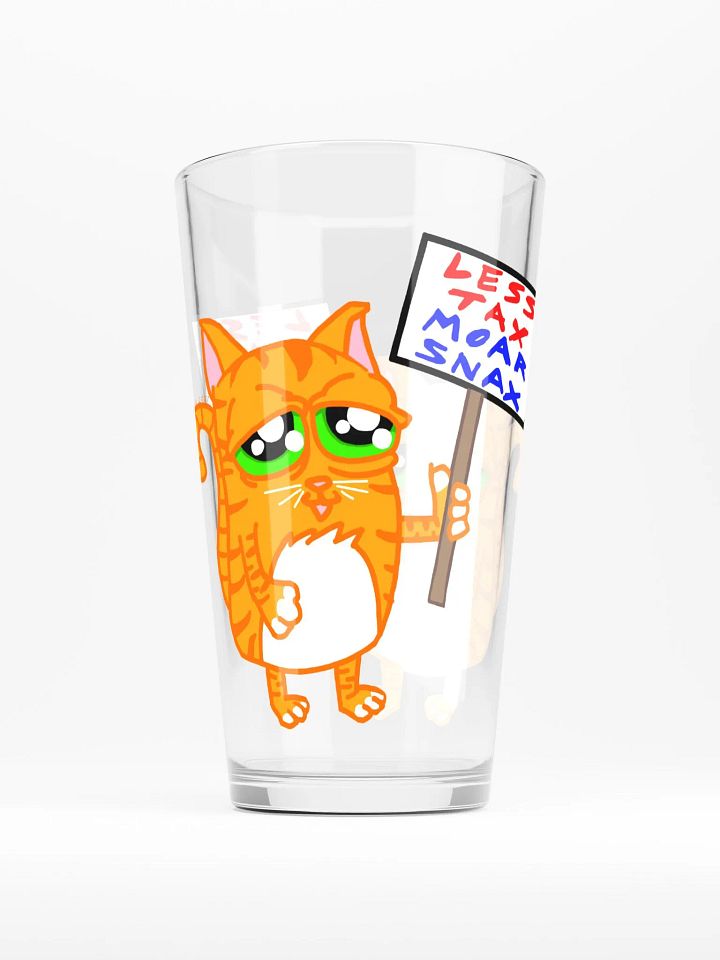 Less Tax Moar Snax Pint Glass product image (1)