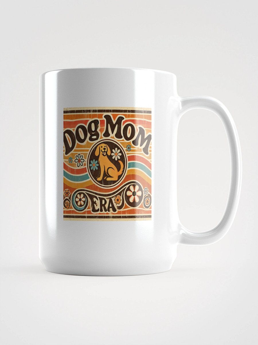 Groovy Dog Mom Era White Glossy Mug product image (1)