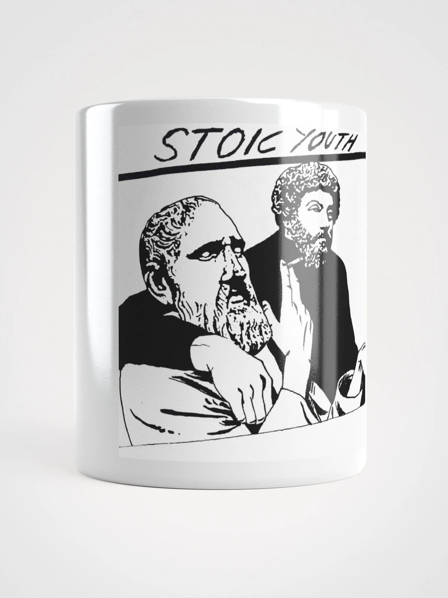 Stoic Youth White Glossy Mug product image (1)