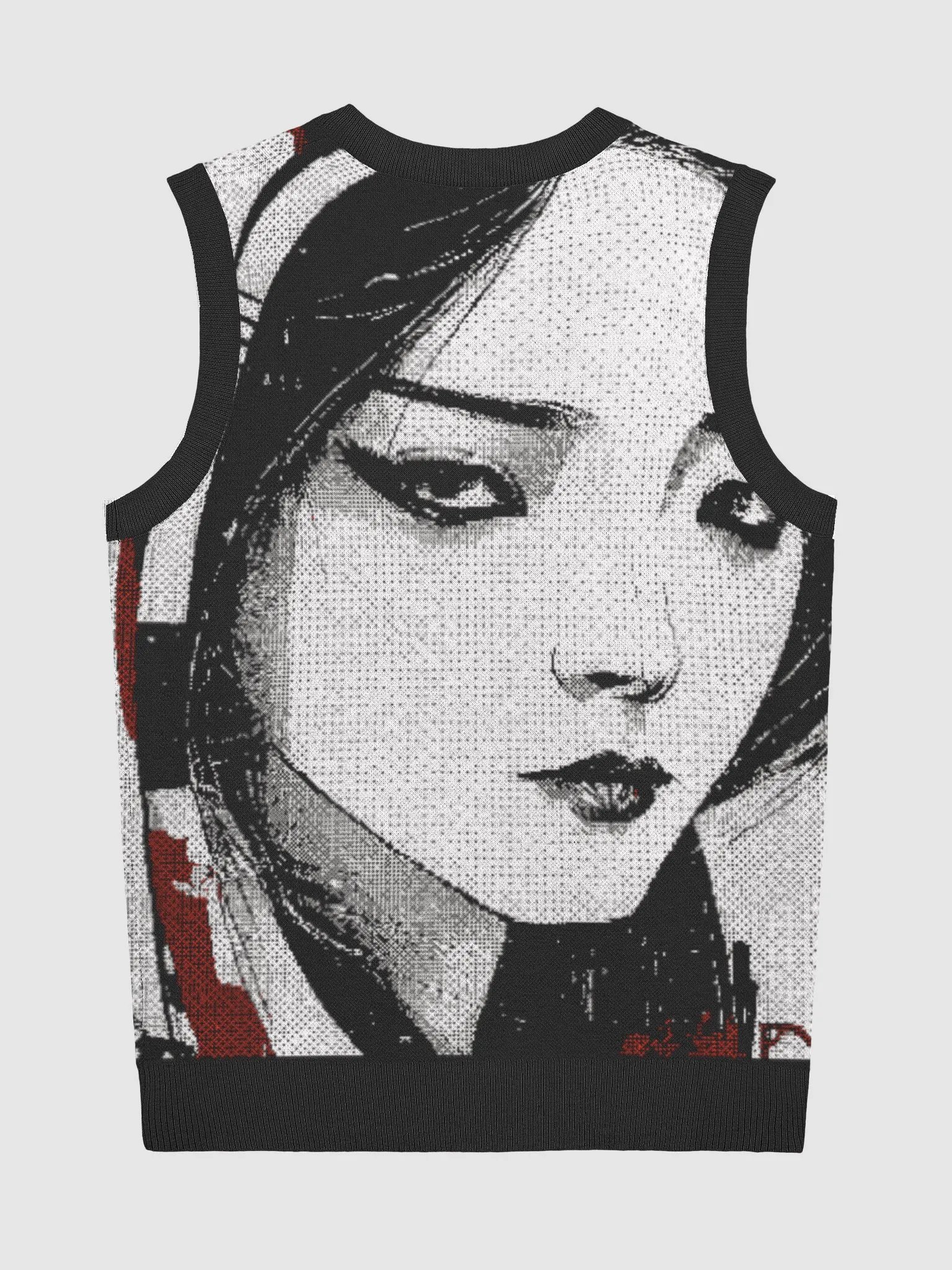 Geisha-Inspired Serenity Jacquard V-Neck Vest product image (8)