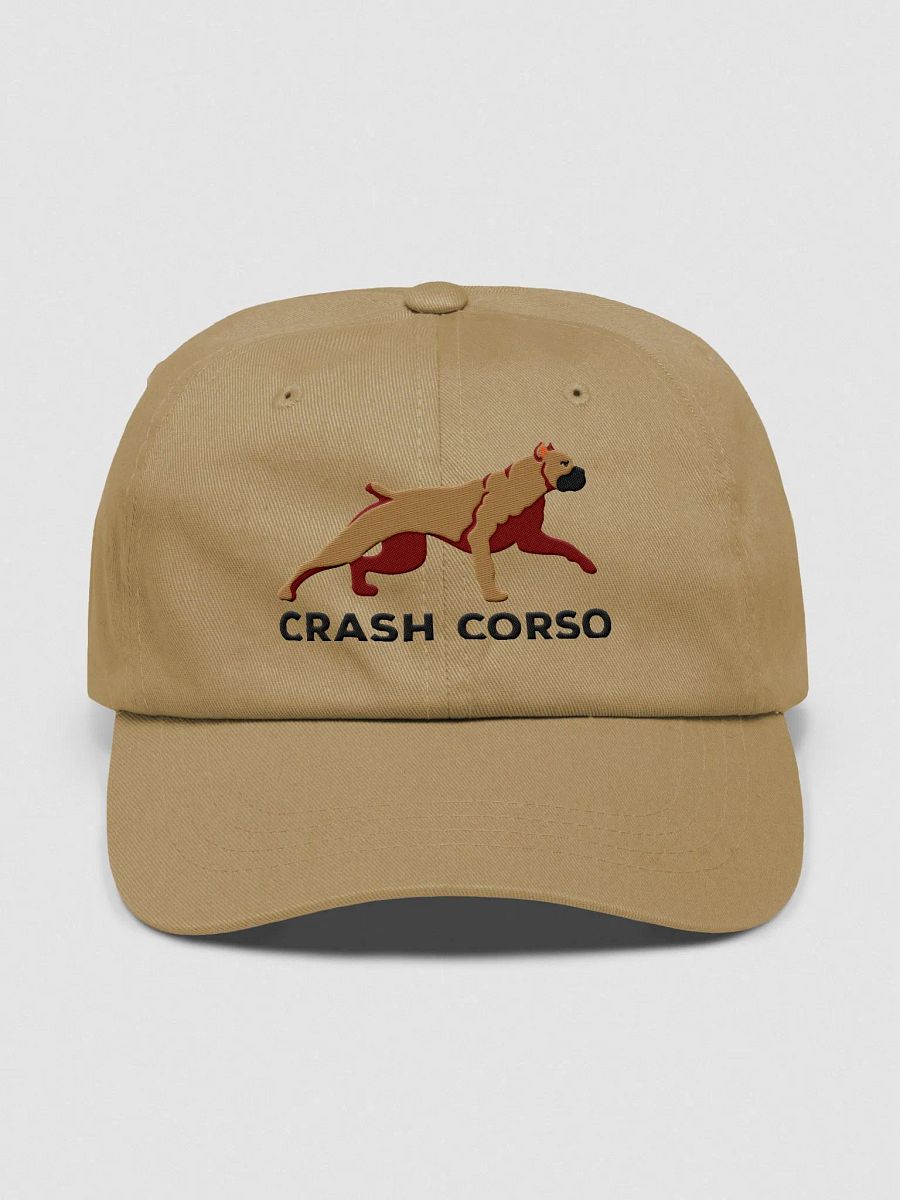 Crash Corso Classic Dad Hat(Embroidered) of a Cane Corso(Tan) product image (1)