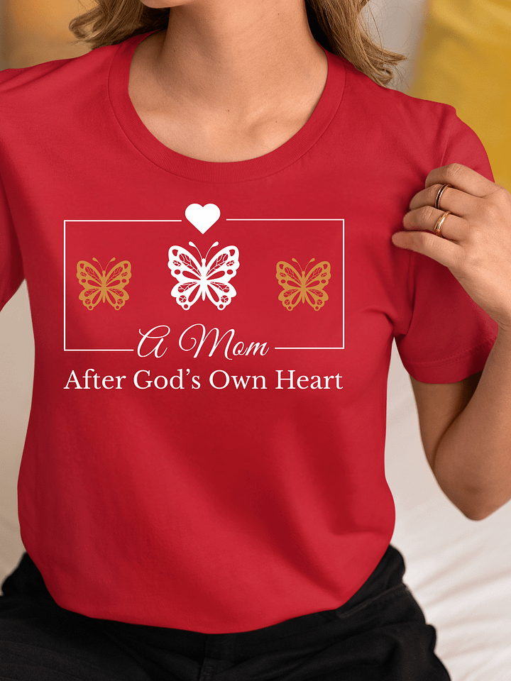 God`s Heart Mom, Bella Canvas T-shirt product image (1)