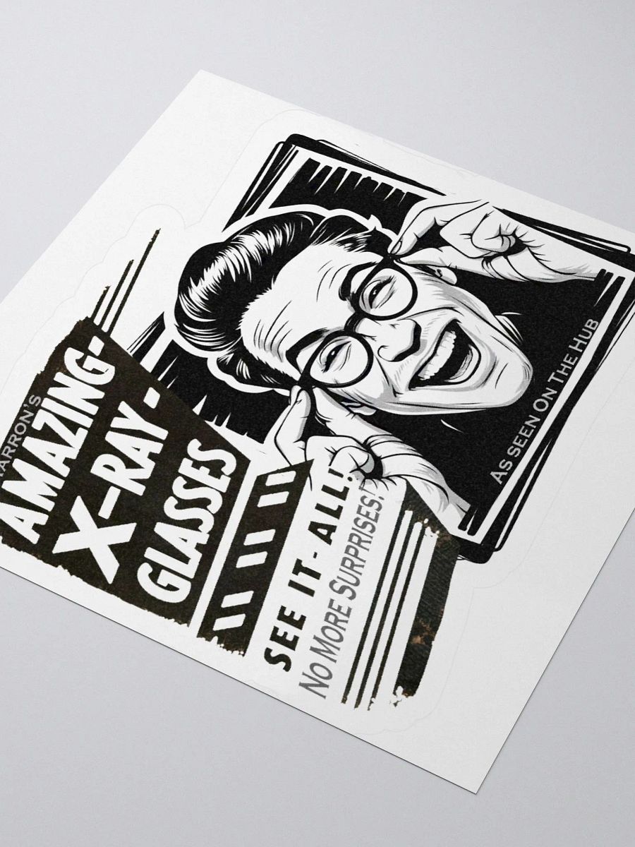 Aarron's Amazing X-Ray Glasses Vinyl Sticker product image (7)