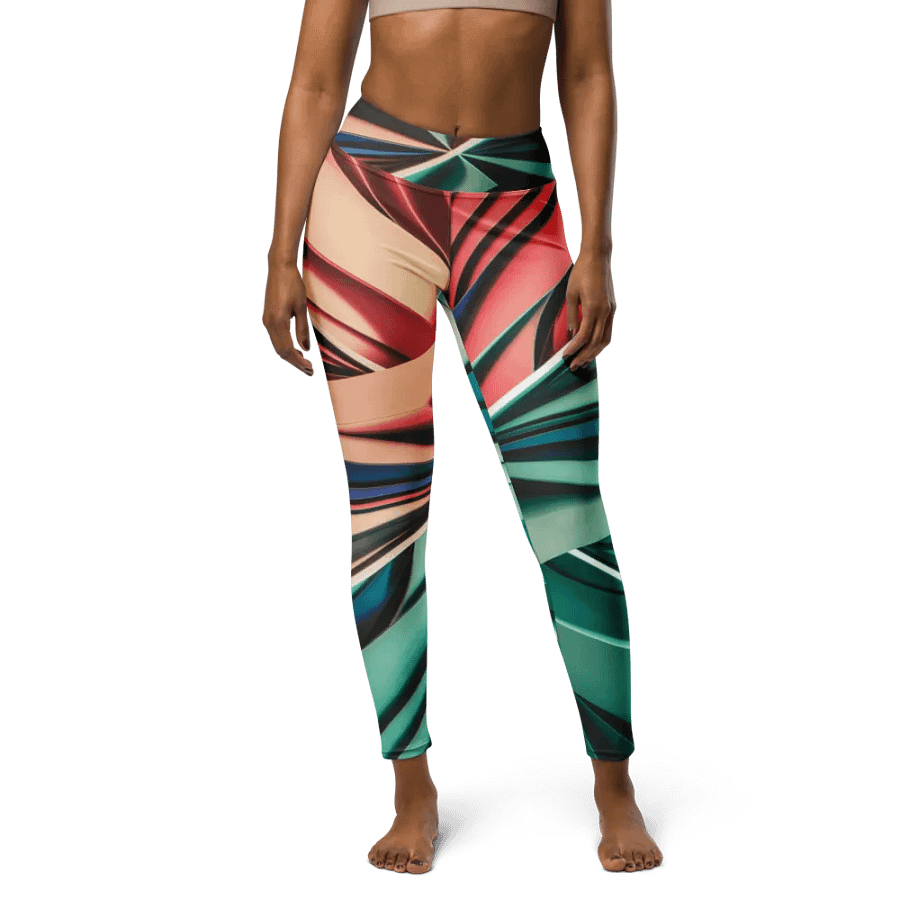 TDS Music Women's Yoga Leggings - Vibrant Abstract Design product image (7)