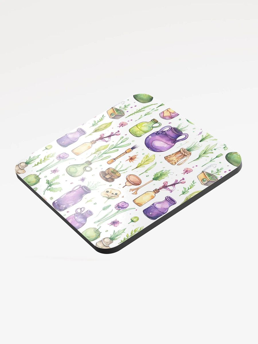 Glossed Cork Coaster 🟩 🔶 🟪 Fascinating Watercolor Pattern - Motif 3 product image (3)