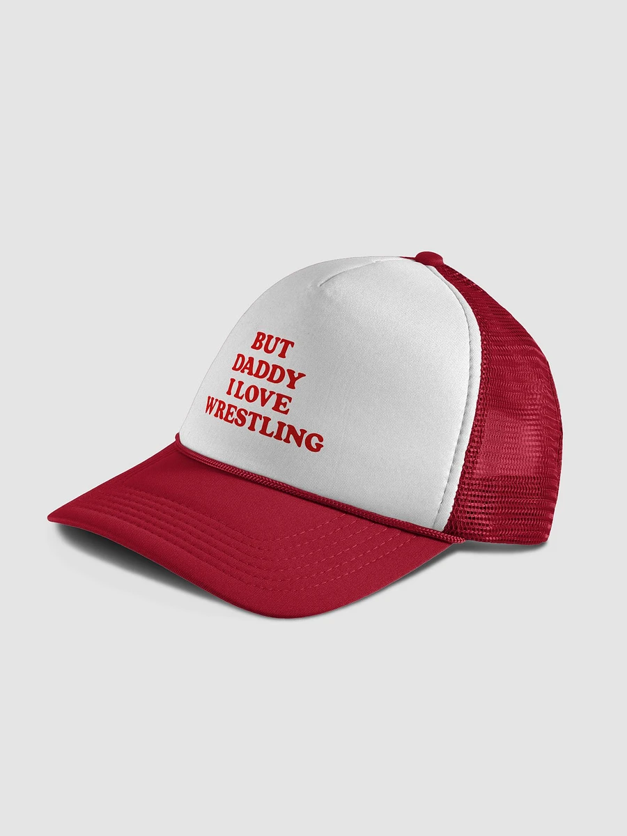 But Daddy, I Love Wrestling Trucker Hat (Red Font) product image (4)