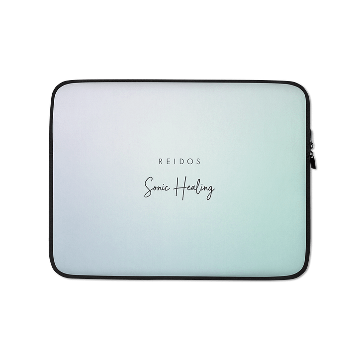 Whiteout Minimal | REIDOS Sonic Healing Laptop Sleeve product image (1)