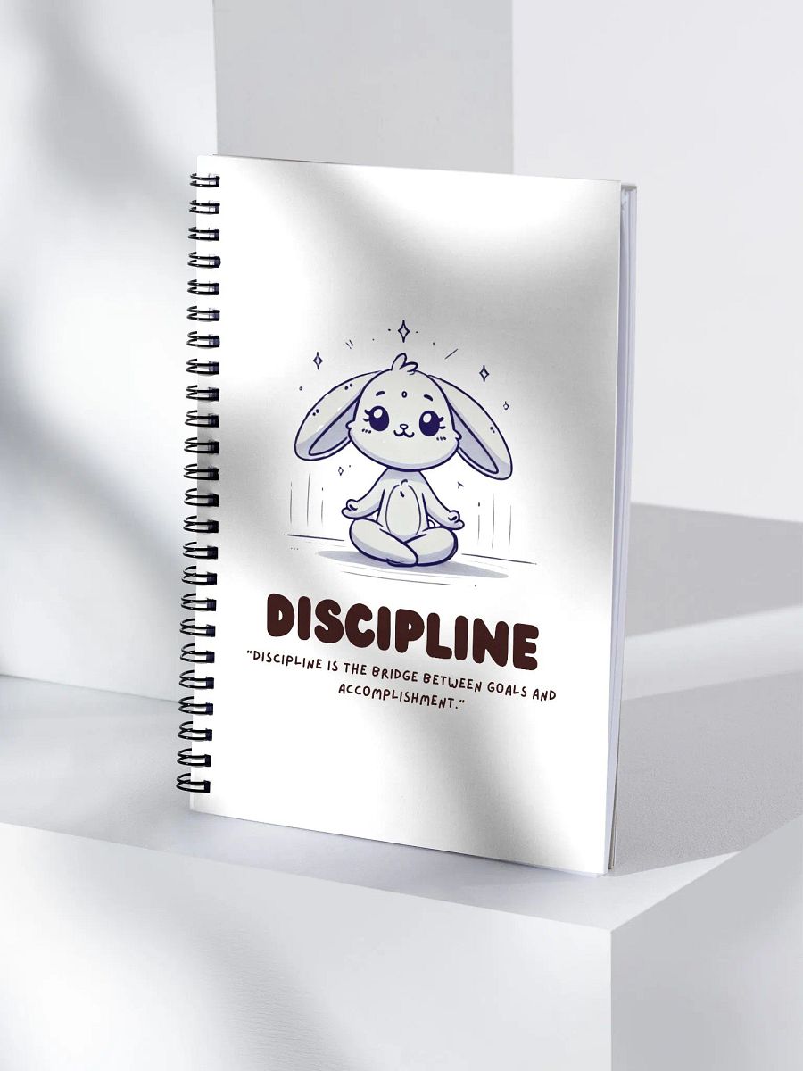 Discipline Rabbit Spiral Notebook product image (4)