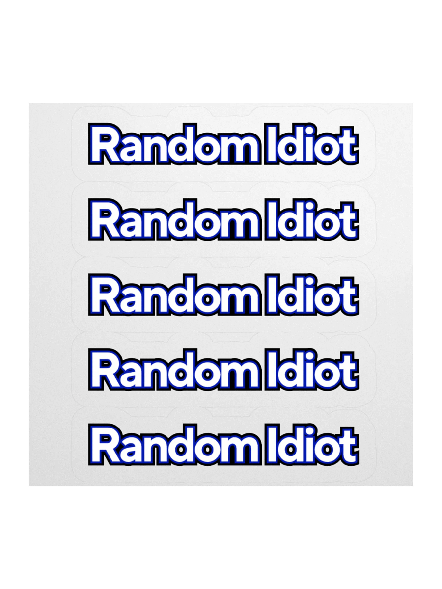Random Idiot Cut Stickers (Multiple) product image (1)