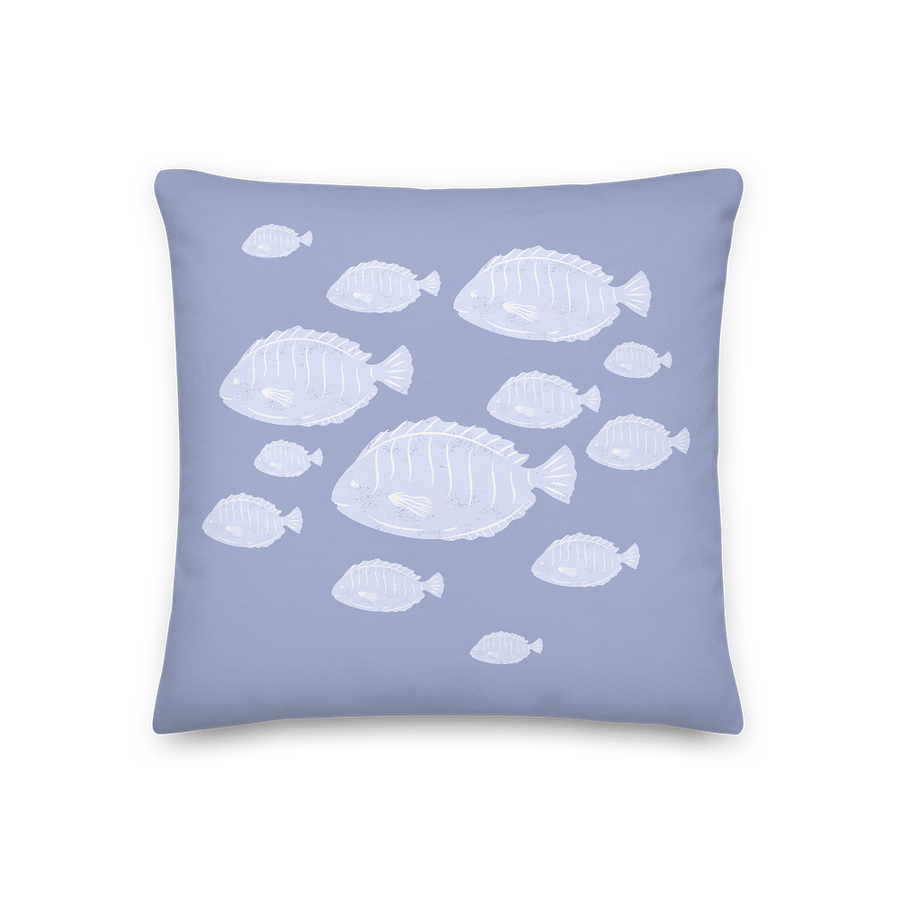 Blue Fishes Premium Pillow/FISCHMUSTER IN BLAU Premium Kissen product image (3)