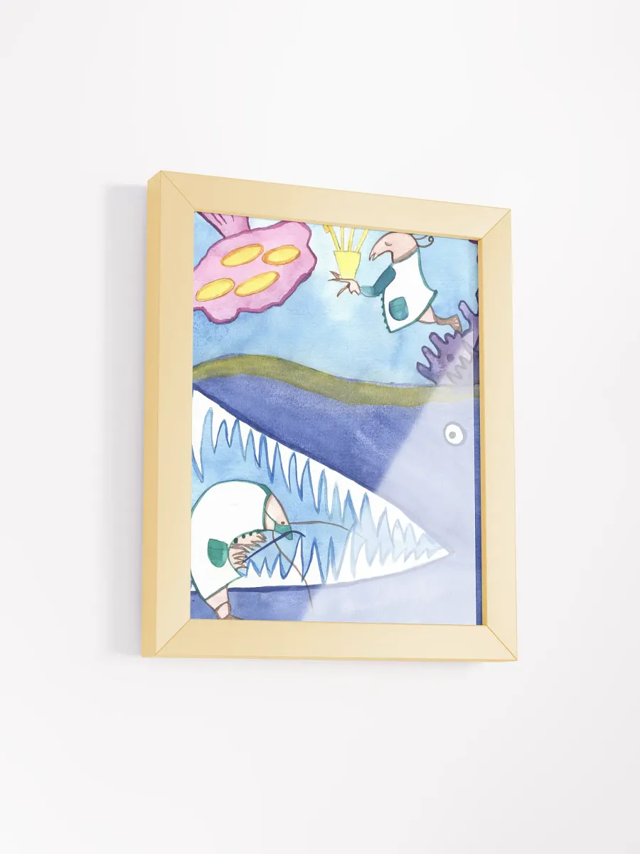 Shrimp Dentist Framed Print product image (19)