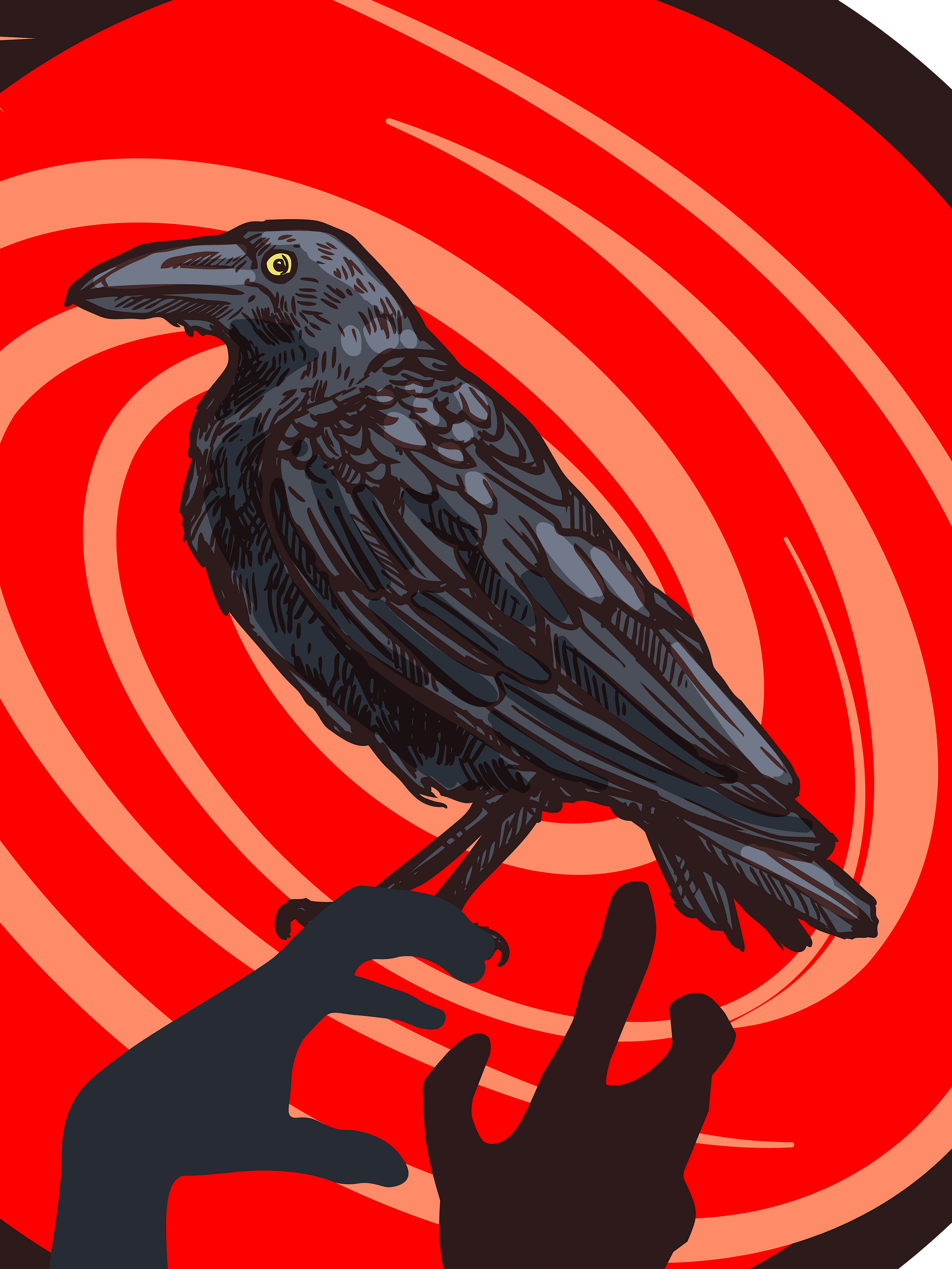 Blood Moon Zombie Raven White Mug product image (3)