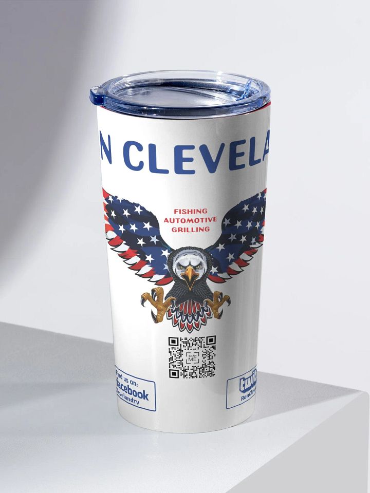 Patriotic Eagle 20oz Stainless Steel Tumbler product image (2)