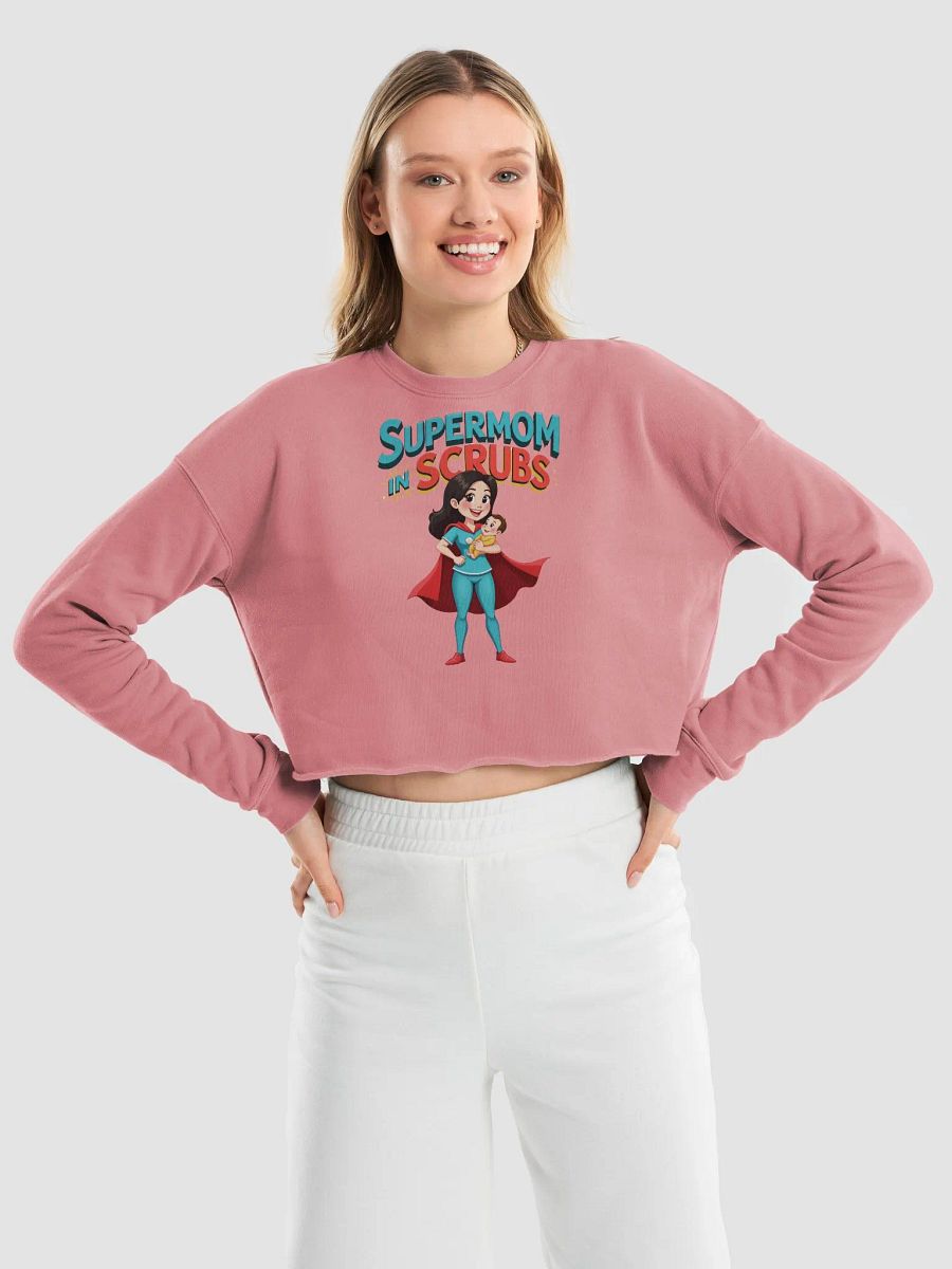 Supermom in Scrubs Fleece Crop Sweatshirt product image (45)