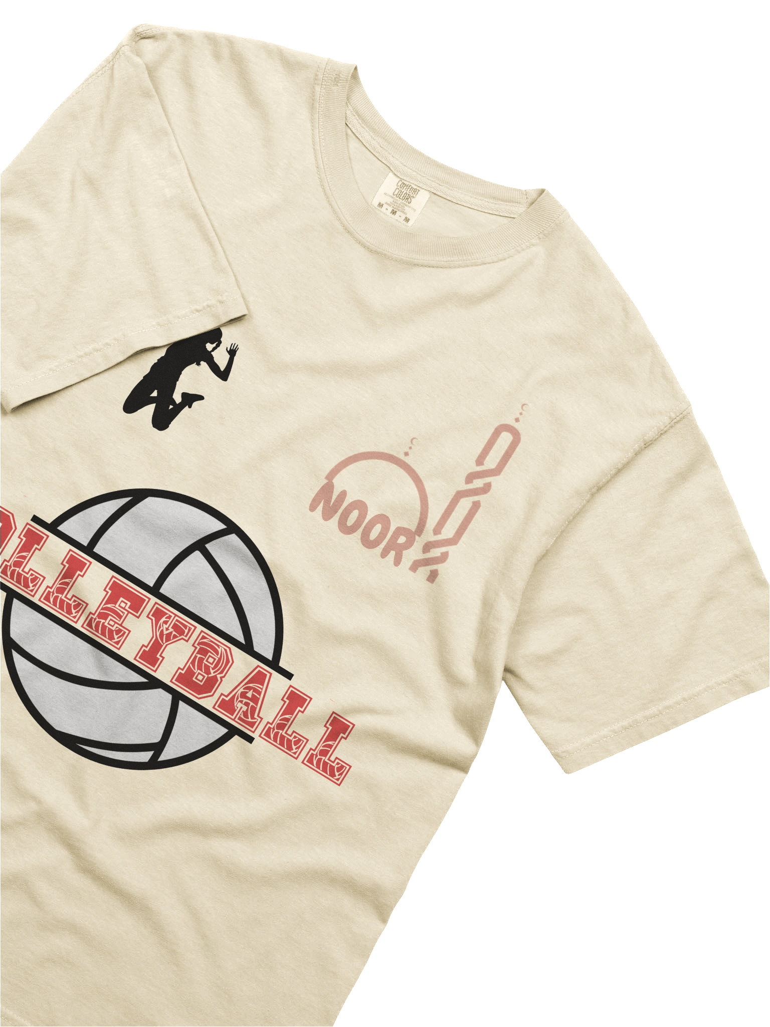 Noor Varsity Volleyball Heavyweight Tee product image (25)