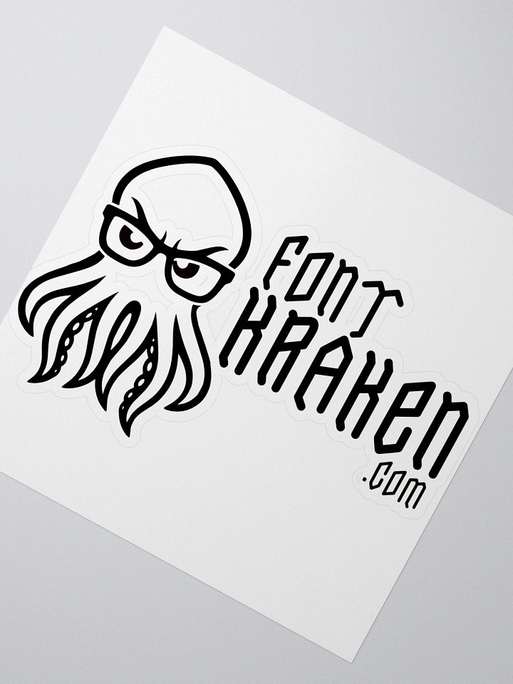 Font Kraken Kiss Cut Stickers product image (2)
