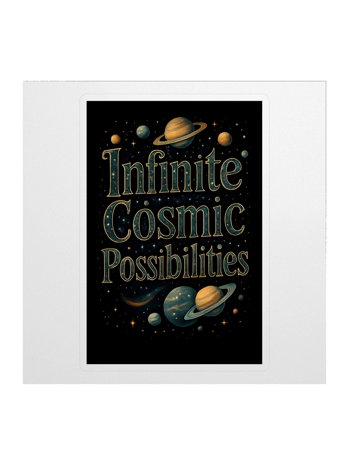 Infinite Cosmic Possibilities Cosmic Green Sticker product image (1)