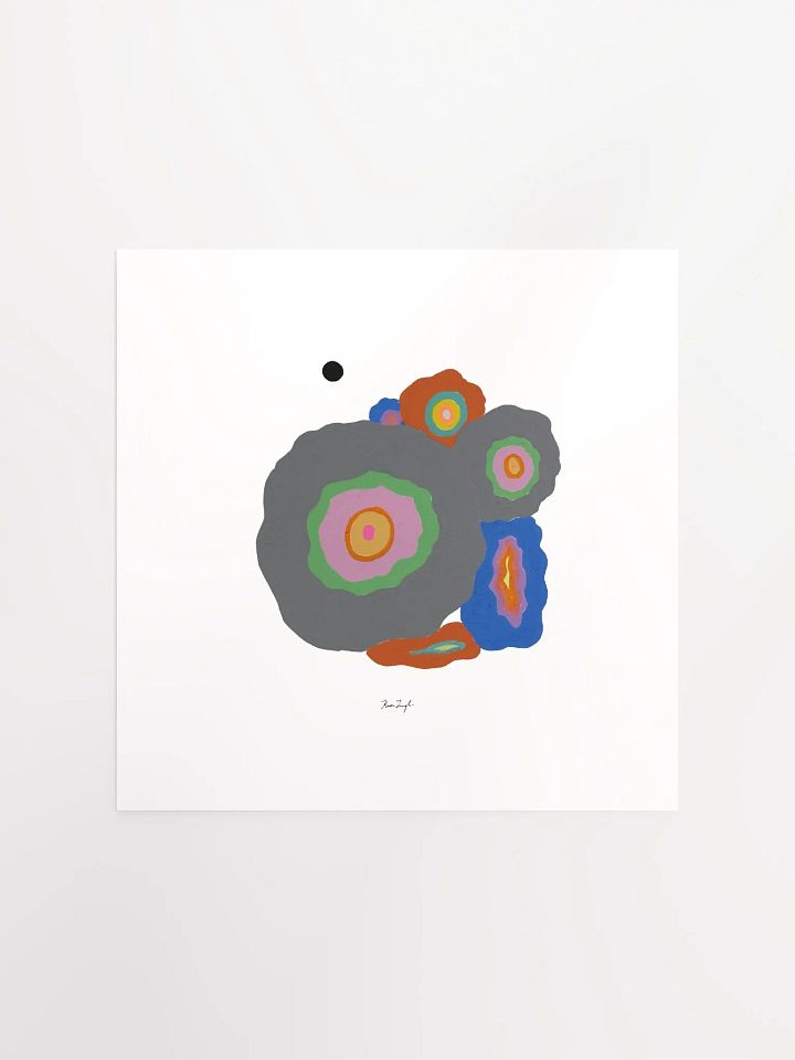 Abstract Stones Square Matte Print product image (1)