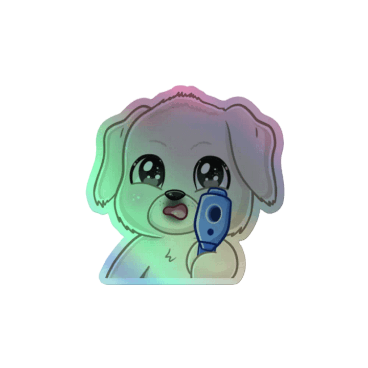 Beau With A Gun Holographic Sticker product image (2)