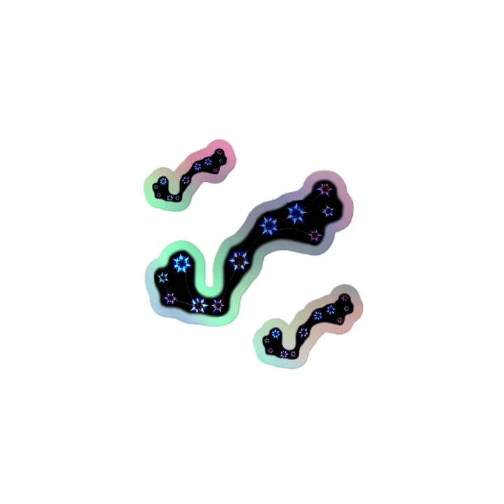Scorpius Flower Constellation Holo Sticker Pack product image (1)