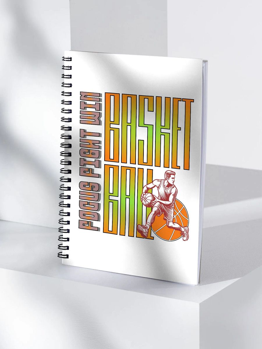Focus Fight Win Basketball Spiral Notebook product image (3)