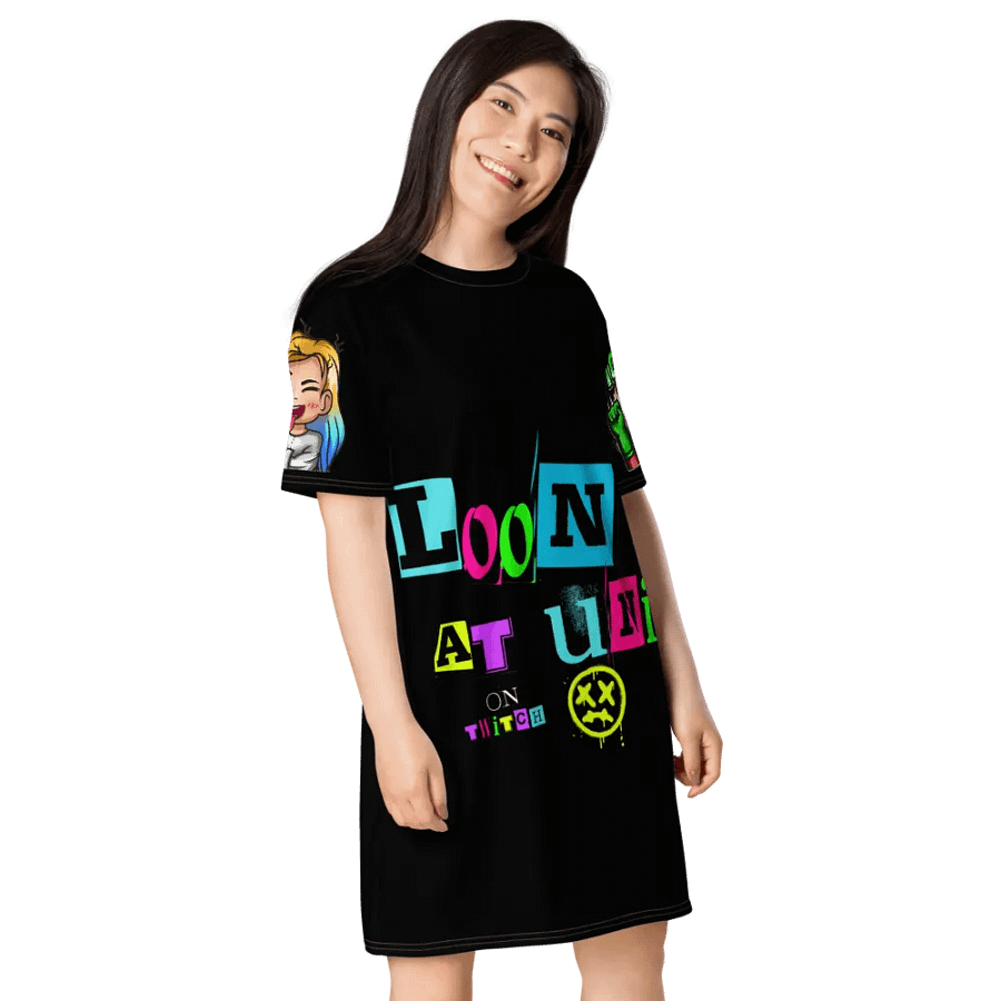 Punky Loons Graffiti T-Shirt Dress product image (5)