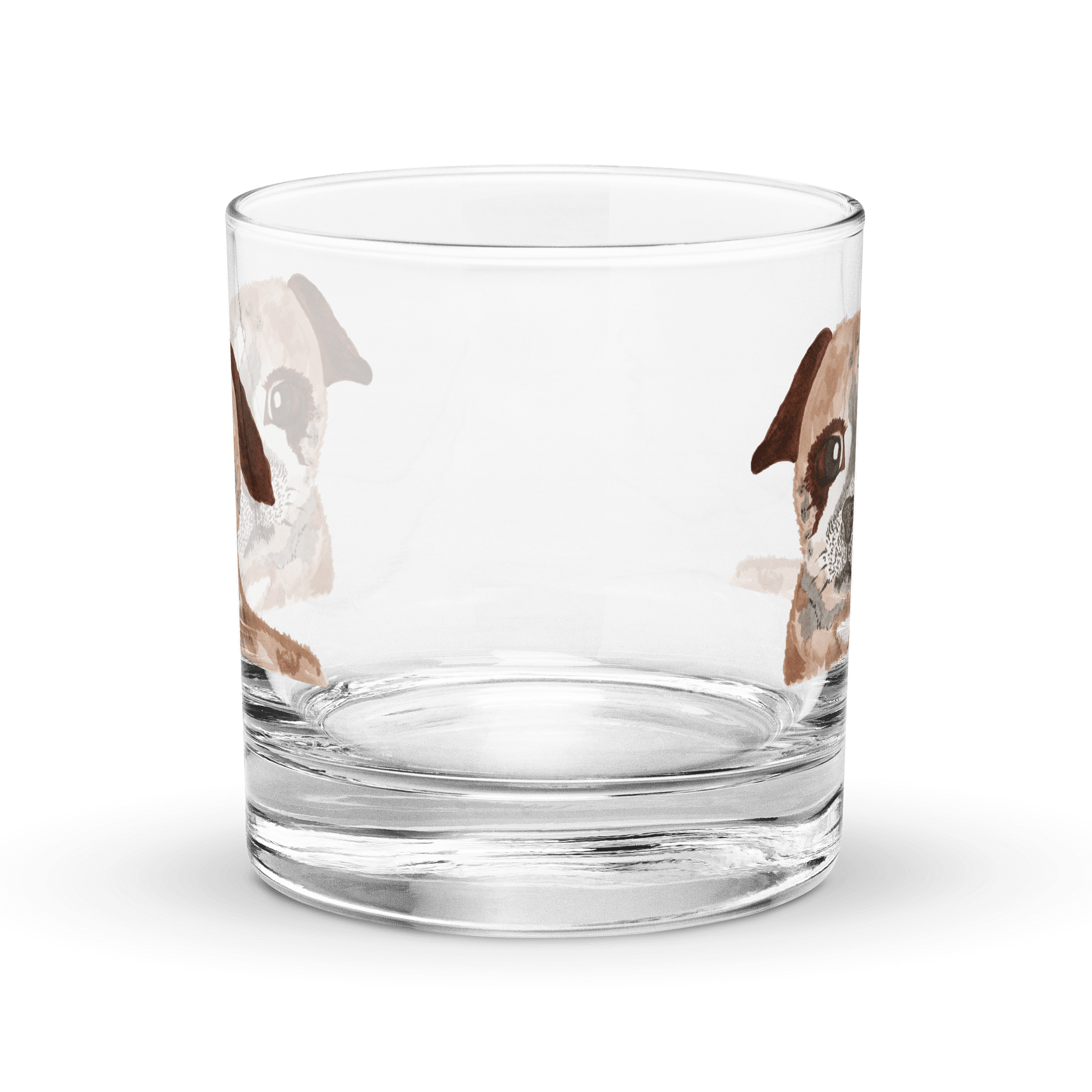Pug Watercolour Rocks Glass product image (2)