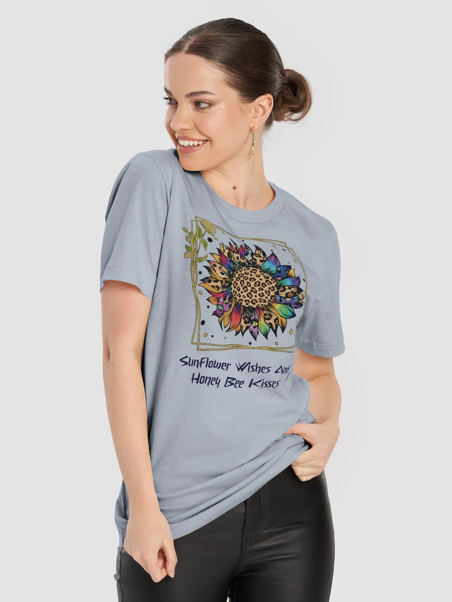Sunflower Wishes and Honey Bee Kisses Premium T-shirt product image (18)