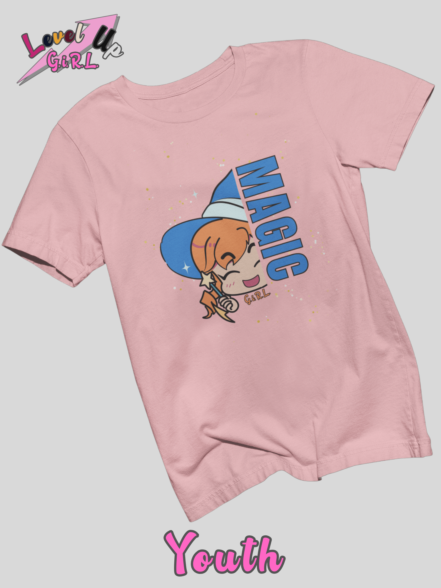 Gamer girl shirt - Magic from Level Up series by G.i.R.L. youth product image (1)