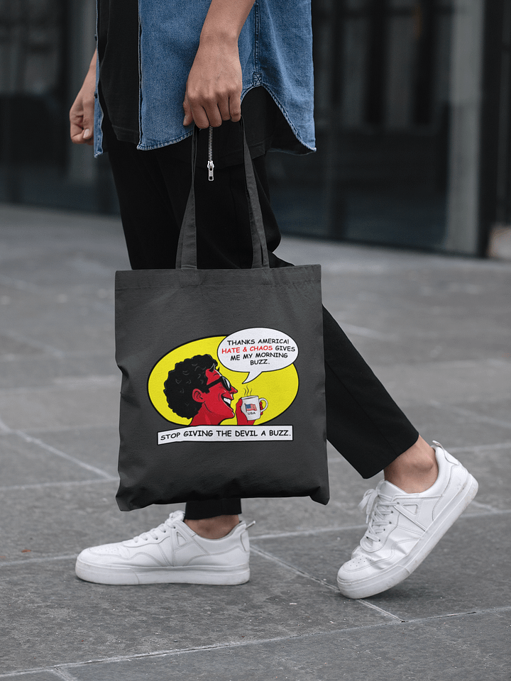 Stop Giving The Devil A Buzz America - Eco-Friendly Tote Bag product image (1)
