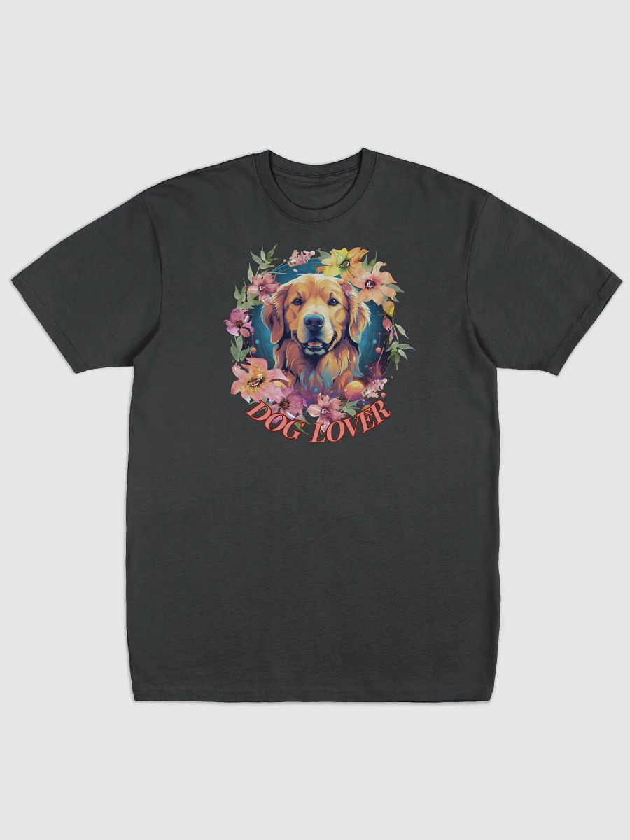 Golden Retriever Floral Wreath Tee product image (1)