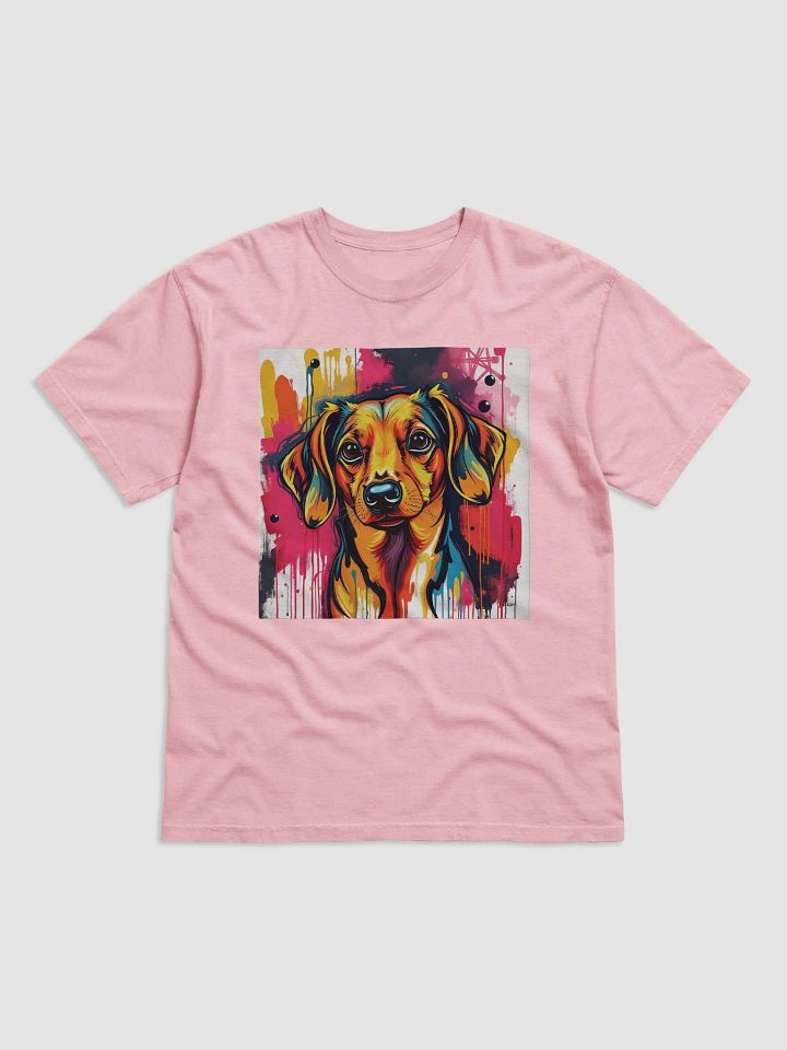 Happy Dachshund, Ultimate Comfort: Garment-Dyed Heavyweight Tee product image (1)