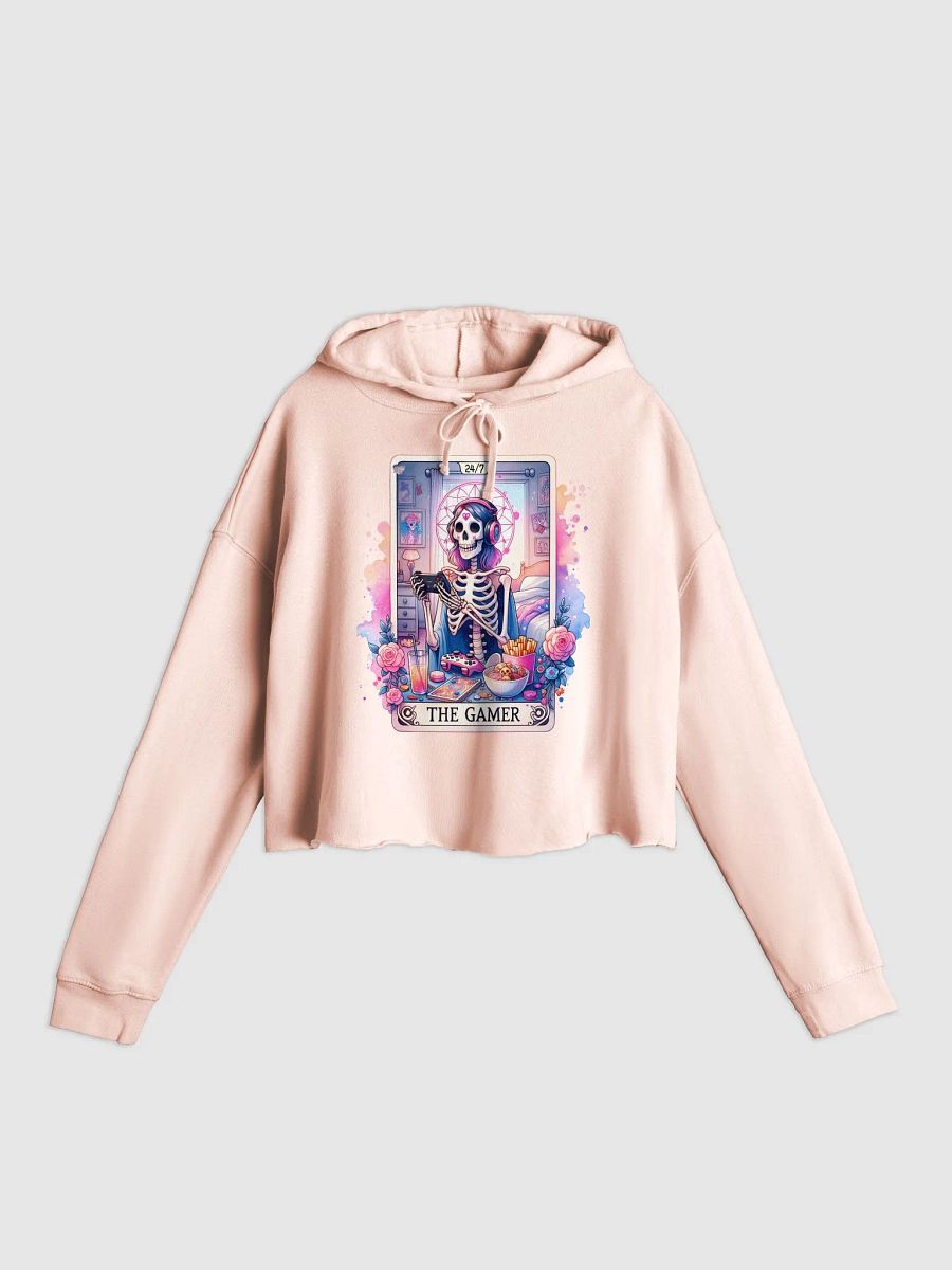 'Vibrant Skeleton Gamer' Cropped Hoodie product image (5)