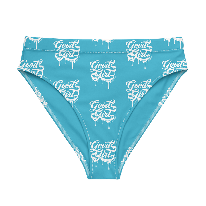 Good Girl High Waist Bikini Bottom Bright Blue product image (1)
