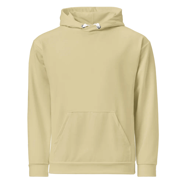 Plain Light Yellow Soft Summer Unisex Recycled Polyester Heavyweight Premium Hoodie by Treasure Pie product image (1)