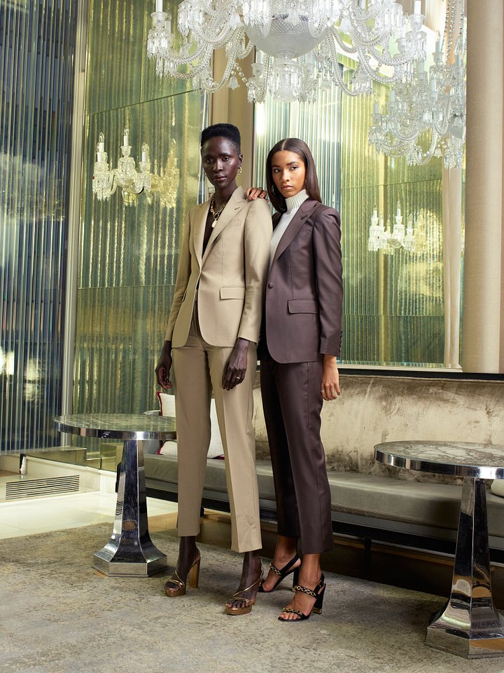 WOMEN'S CHOCOLATE BROWN WOOL SUIT product image (2)