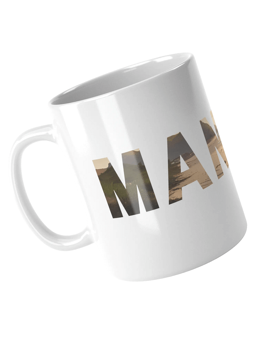 Beach Bottle MANIAC White Glossy Mug With Manic Bunny Logo product image (5)